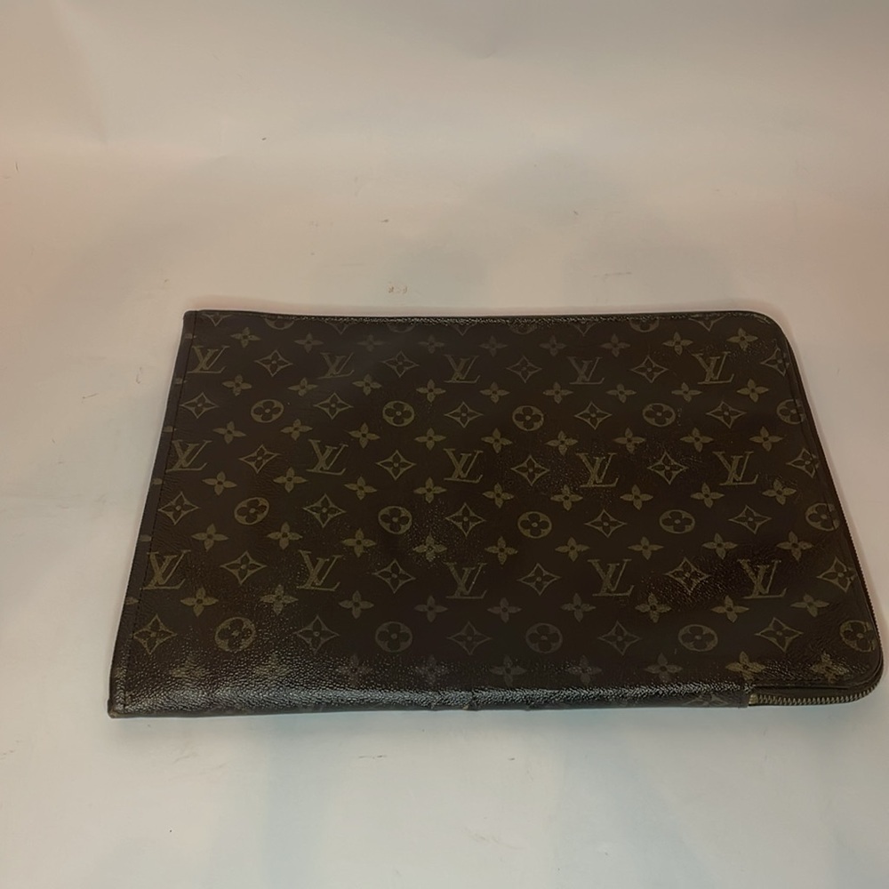 Louis Vuitton Pouch Document Holder 1988 Louis Vuitton Clutch LV Monogram Bag